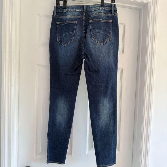 DRIFTWOOD Jackie High Rise Skinny Jean Cross Stitch Detail 29 - Picture 6 of 9